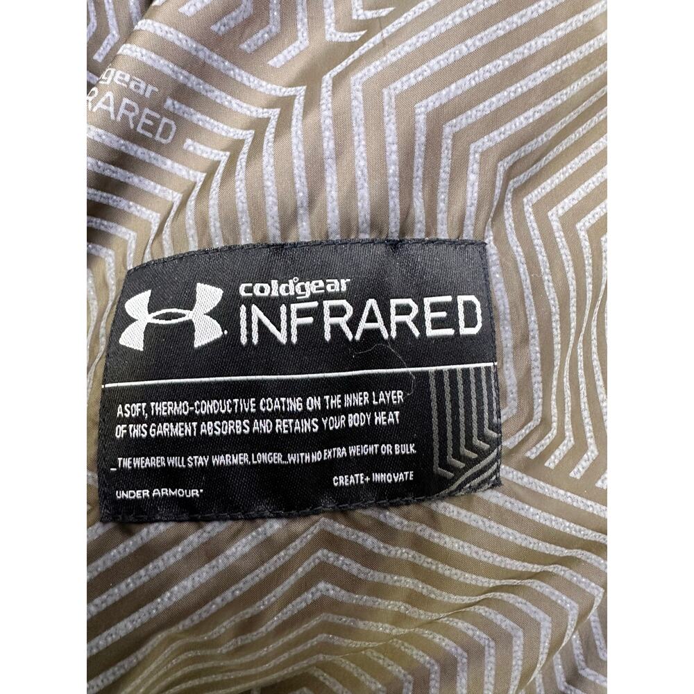 Under Armour Ridge Reaper Hunting Jacket w/Camouflage Pattern/Neon Zipper-Large - Picture 8 of 16